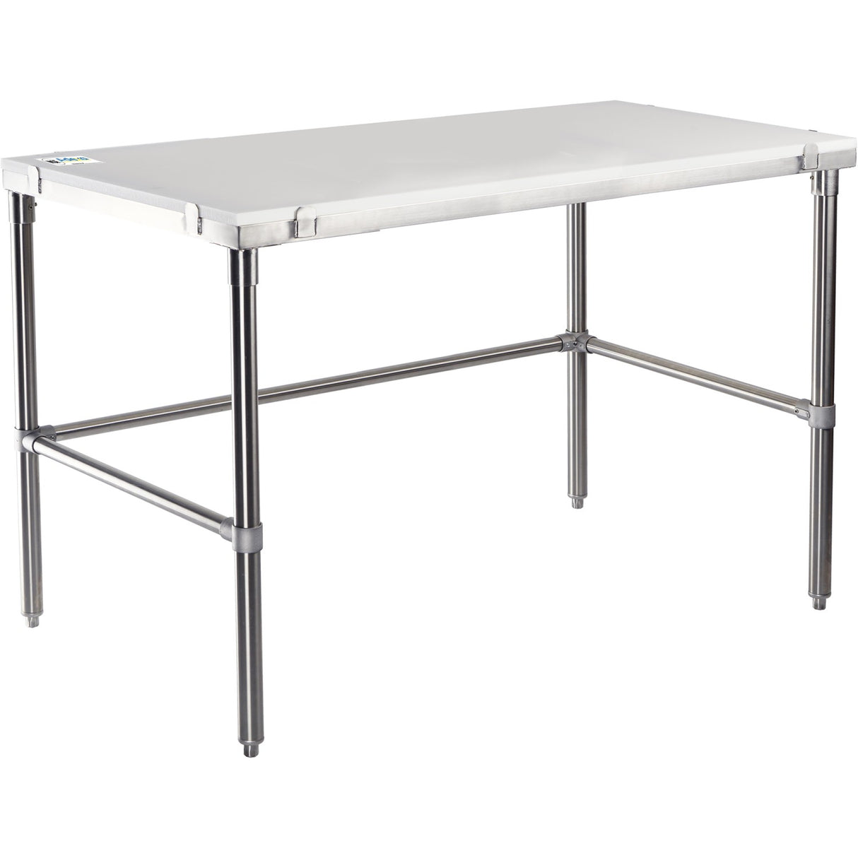 Professional Solid Stainless Steel Poly Top Work Table 1200x600x900mm | Pswt600 X1200 Ob