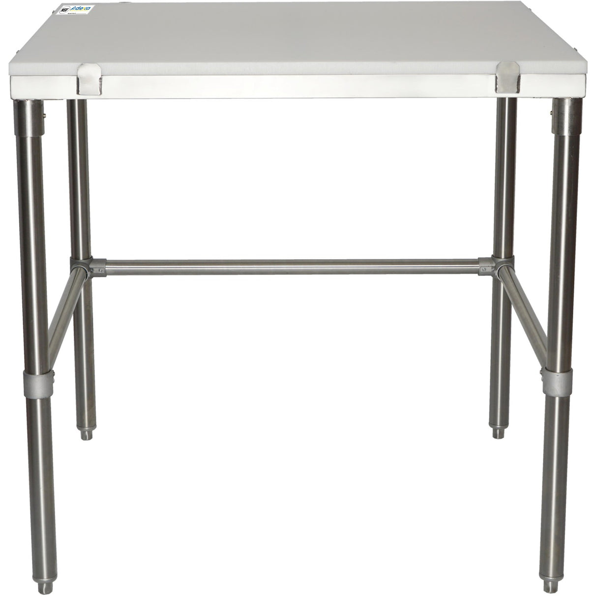 Professional Solid Stainless Steel Poly Top Work Table 900x600x900mm | Pswt600 X900 Ob