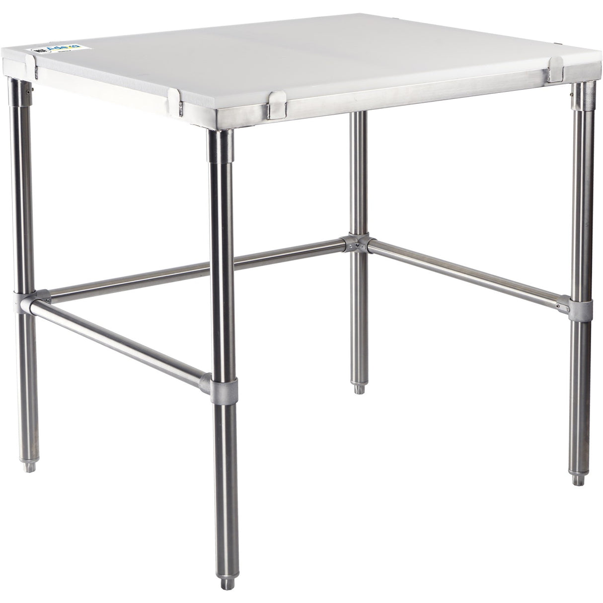 Professional Solid Stainless Steel Poly Top Work Table 900x600x900mm | Pswt600 X900 Ob