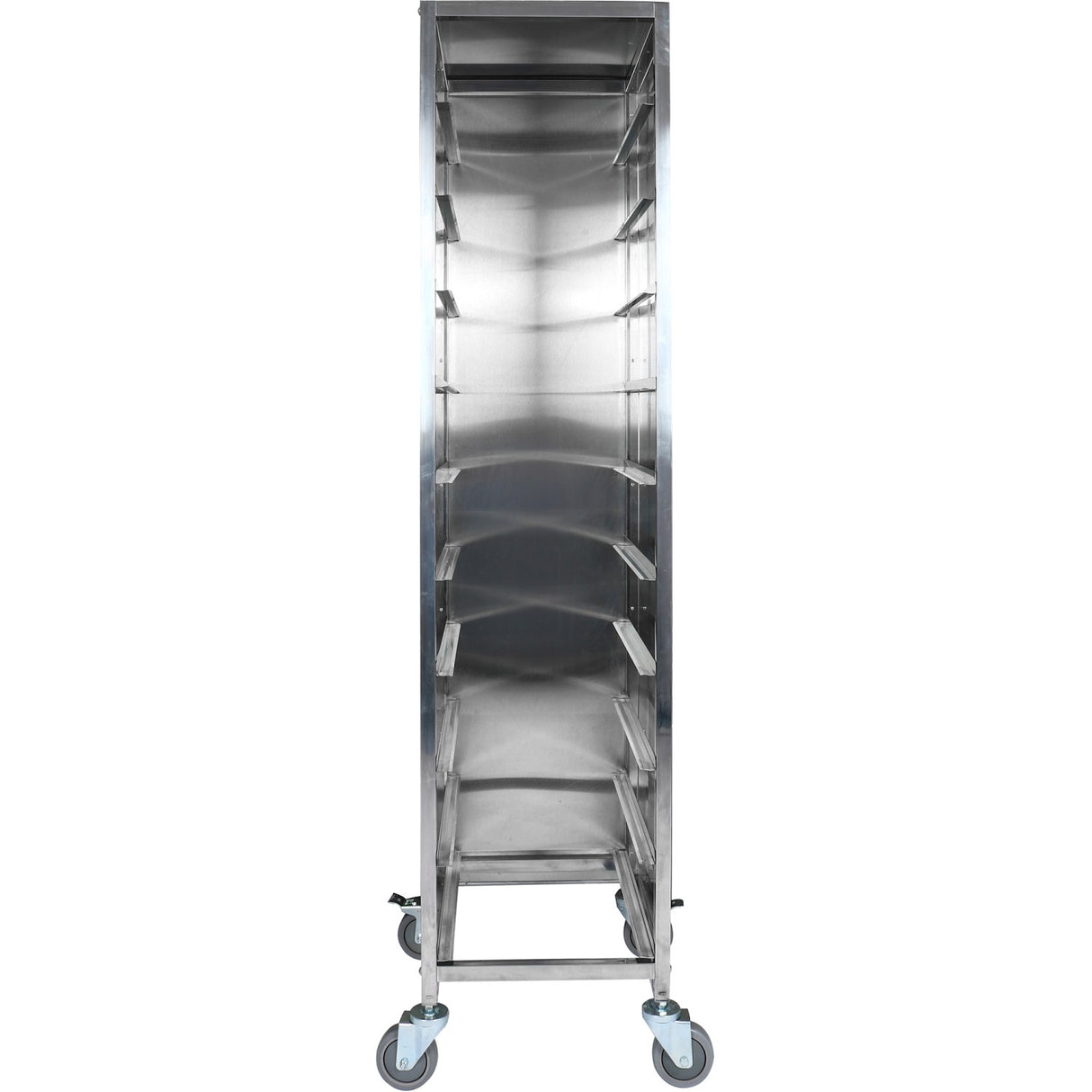 10 Tier Rack/Tray/Pan Trolley For Width 310 350mm Covered Sides Stainless Steel | Pt10 P