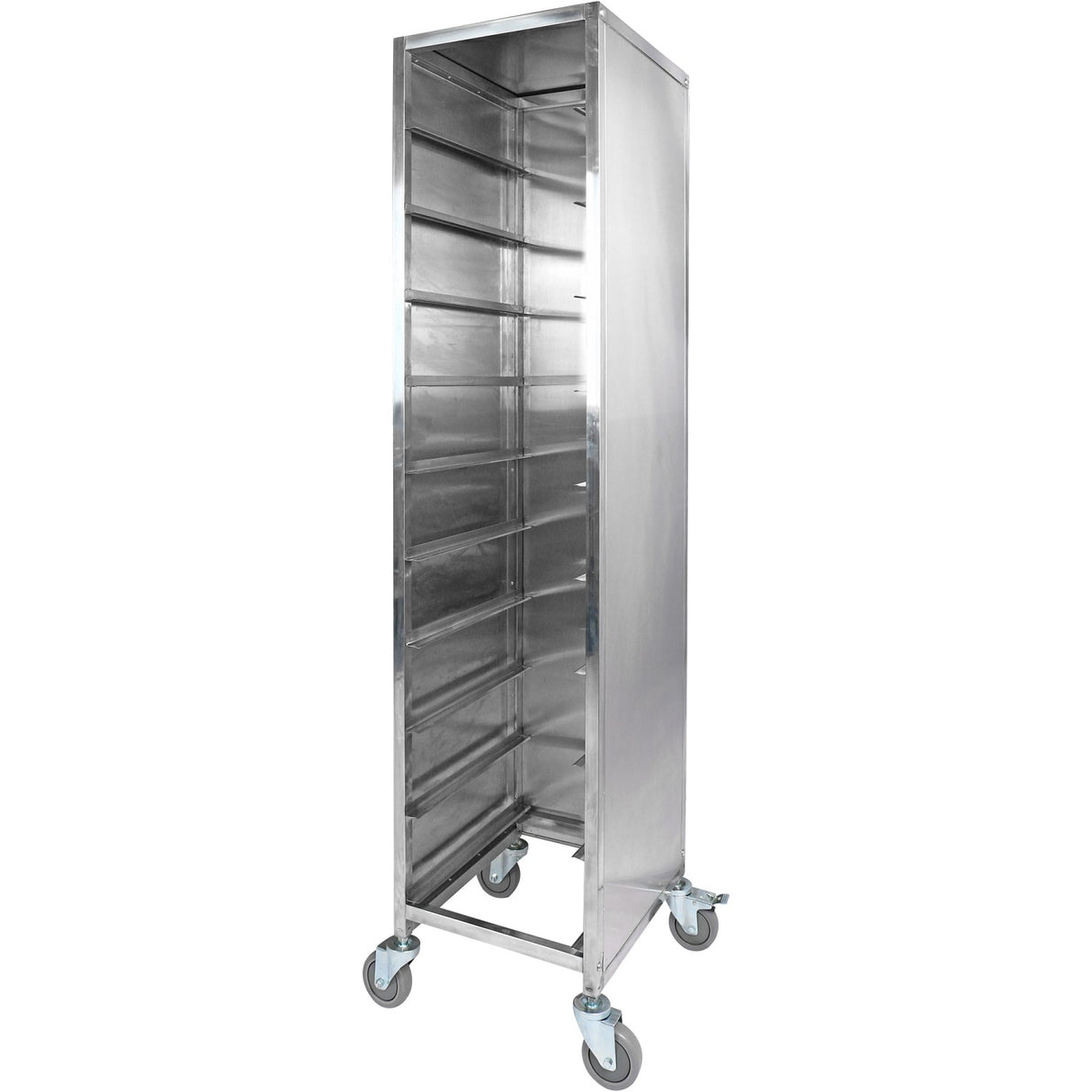 10 Tier Rack/Tray/Pan Trolley For Width 310 350mm Covered Sides Stainless Steel | Pt10 P