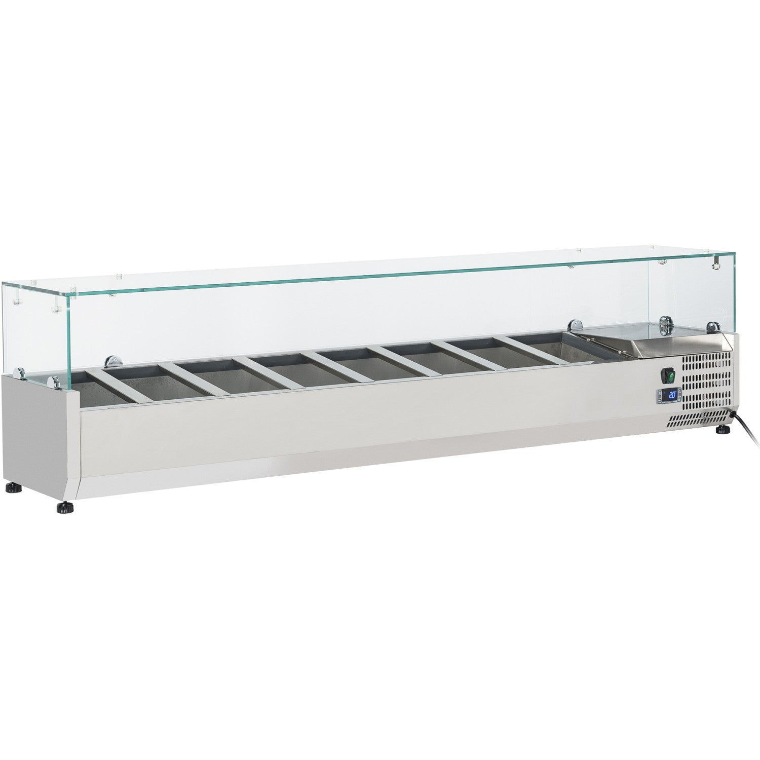 Refrigerated Servery Prep Top 1800mm 8x Gn1/4 Depth 330mm |  Pt18