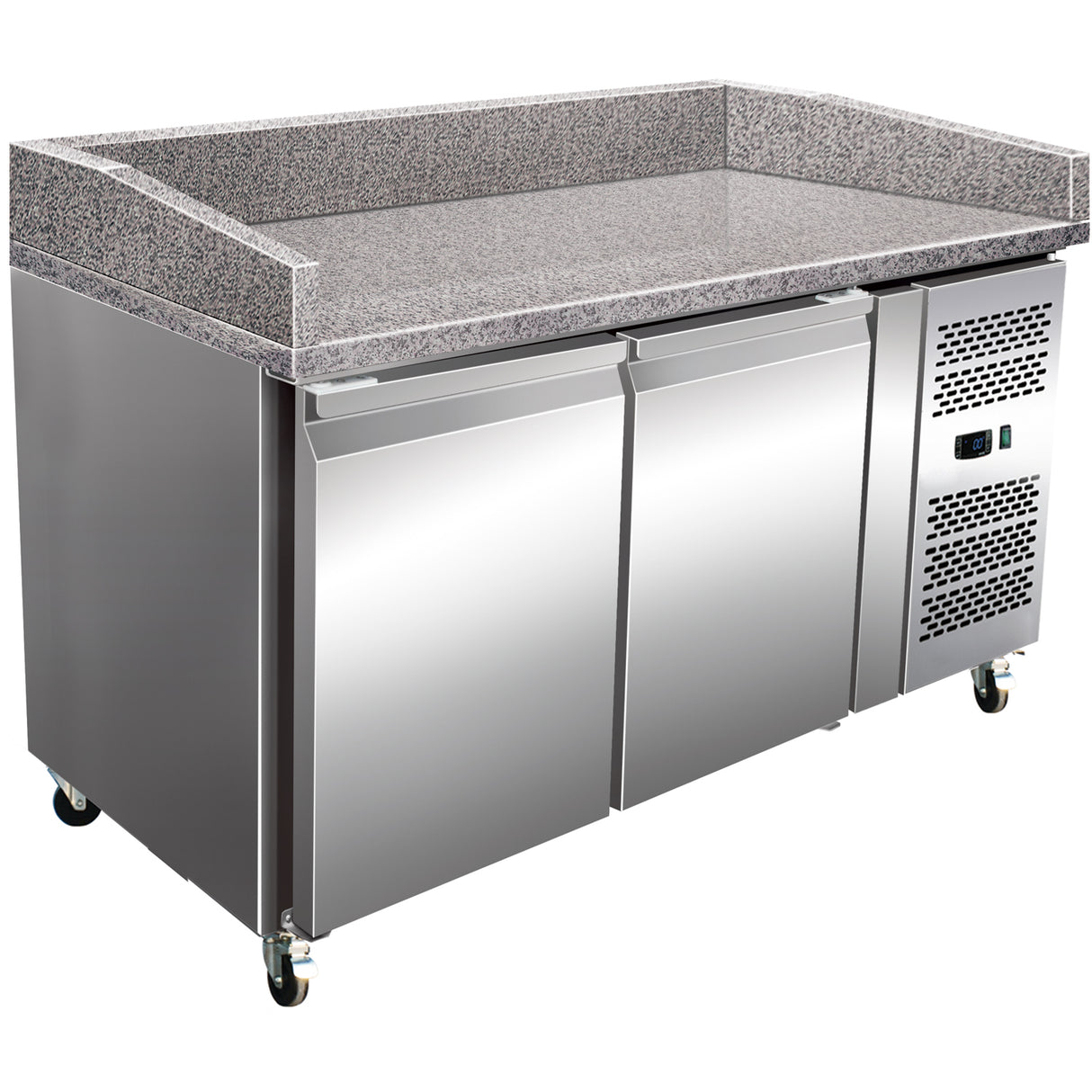 Refrigerated Pizza &Amp; Bakery Counter 2 Doors Granite Top Depth 800mm | Pz26