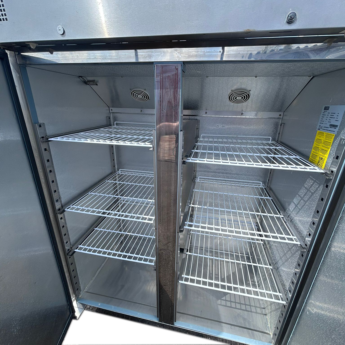 Polar Upright Double Door Fridge 134x81x200cm - Refurbished