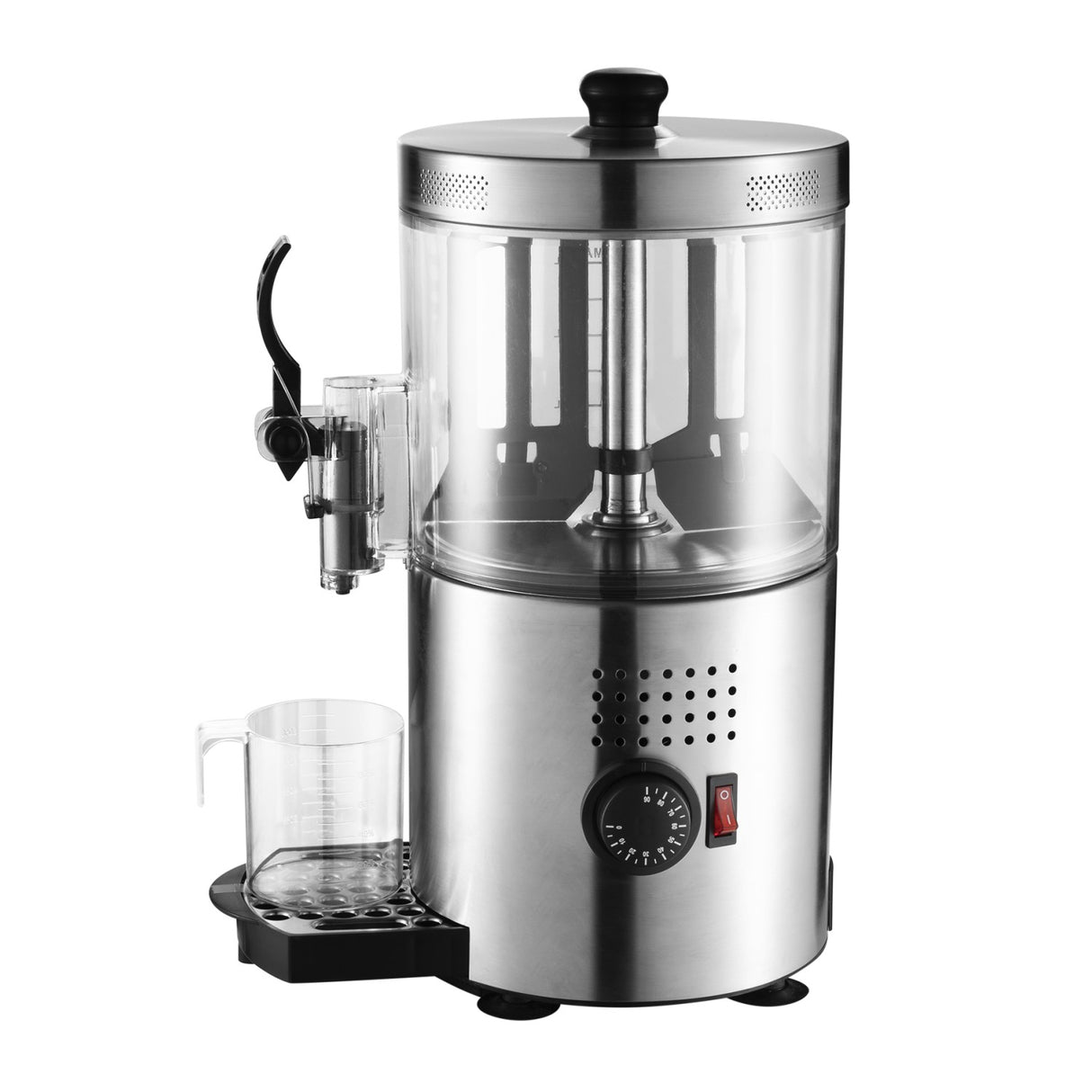 Commercial Hot Chocolate Dispenser / Drink Warmer 3 Litres Dual Thermostat Silver | Q7005 Silver