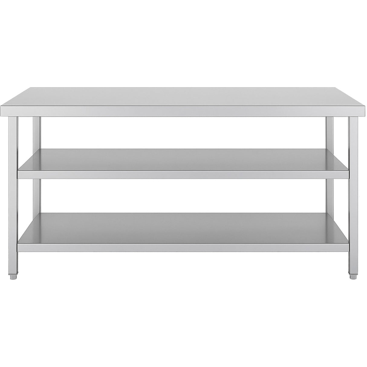Commercial 3 Tier Stainless Steel Work Table With Undershelves 1500x600x850mm | Qnh1136