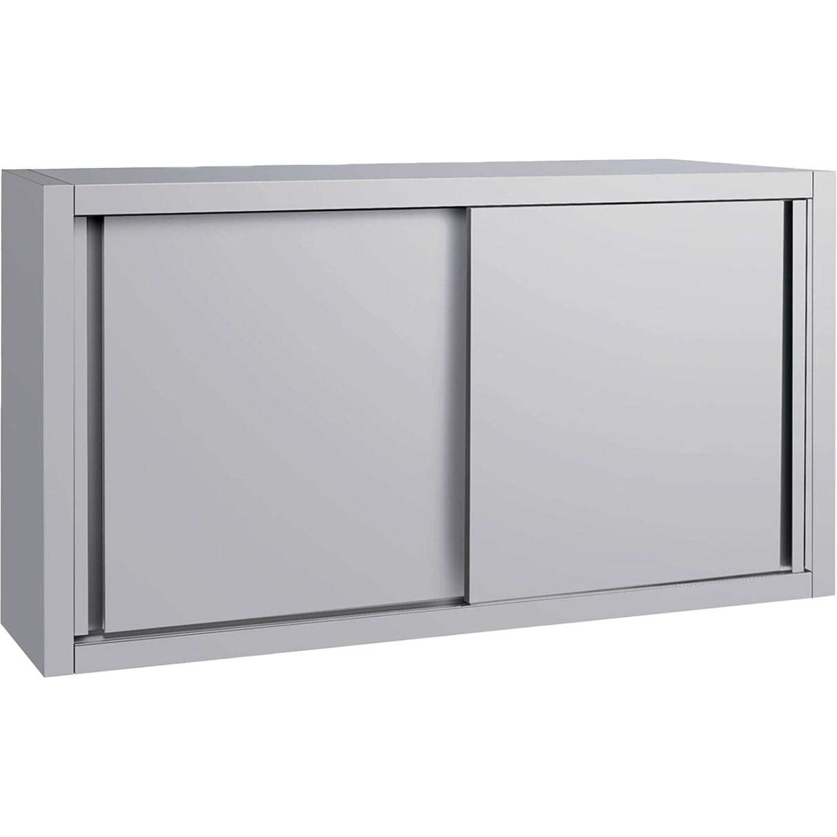 Commercial Stainless Steel Wall Cabinet With Sliding Doors And Inner Shelf 1800x500x650mm | Qnh916