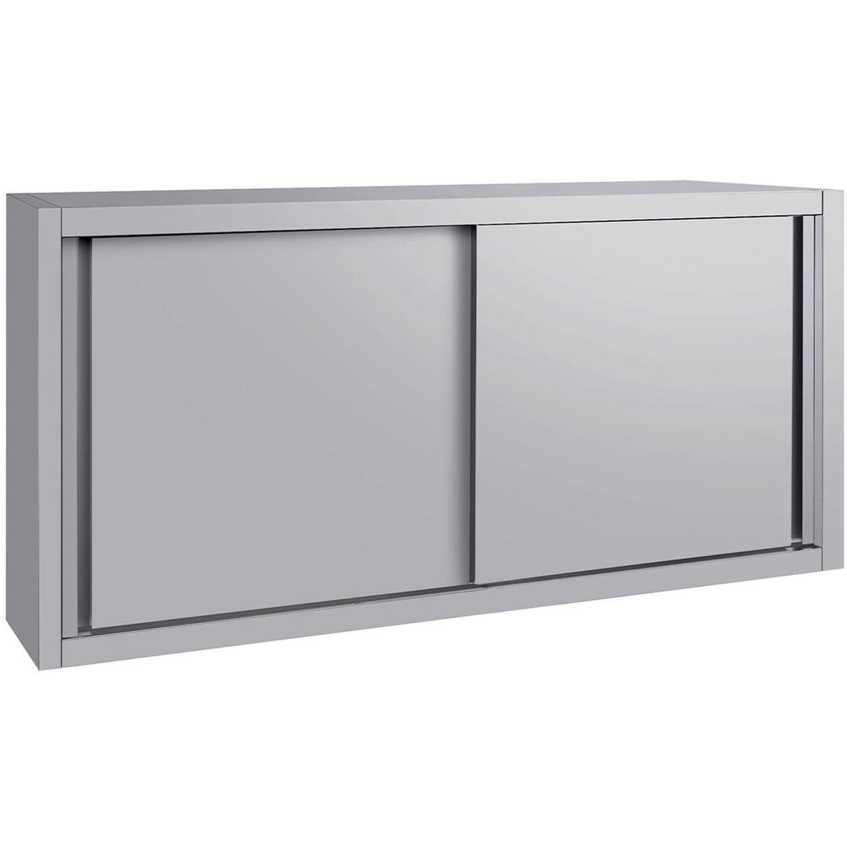 Commercial Stainless Steel Wall Cabinet With Sliding Doors And Inner Shelf 1500x400x650mm | Qnh906