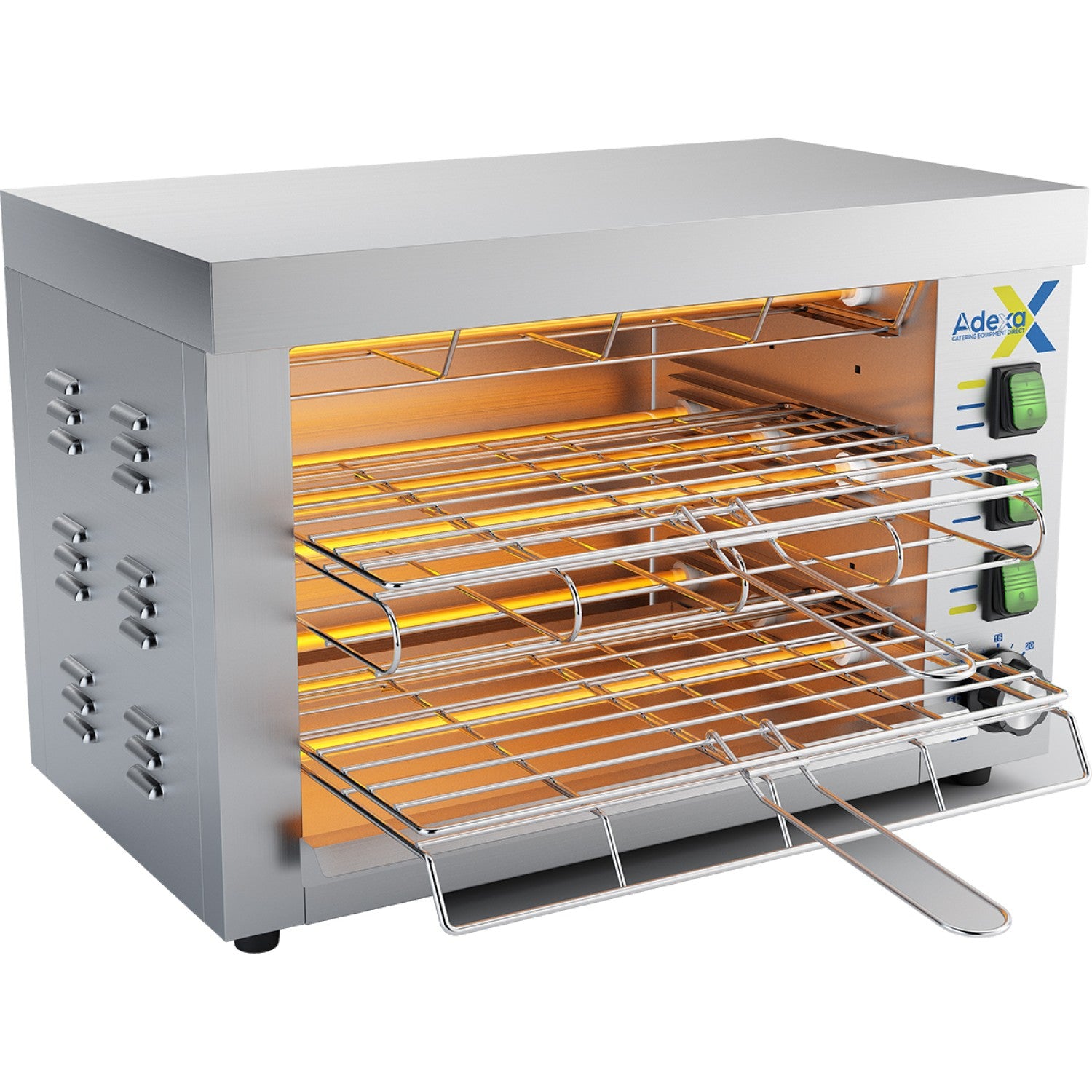 Commercial Quartz Salamander Grill Oven Double 360x245x295mm 3.25k W |  Qto360