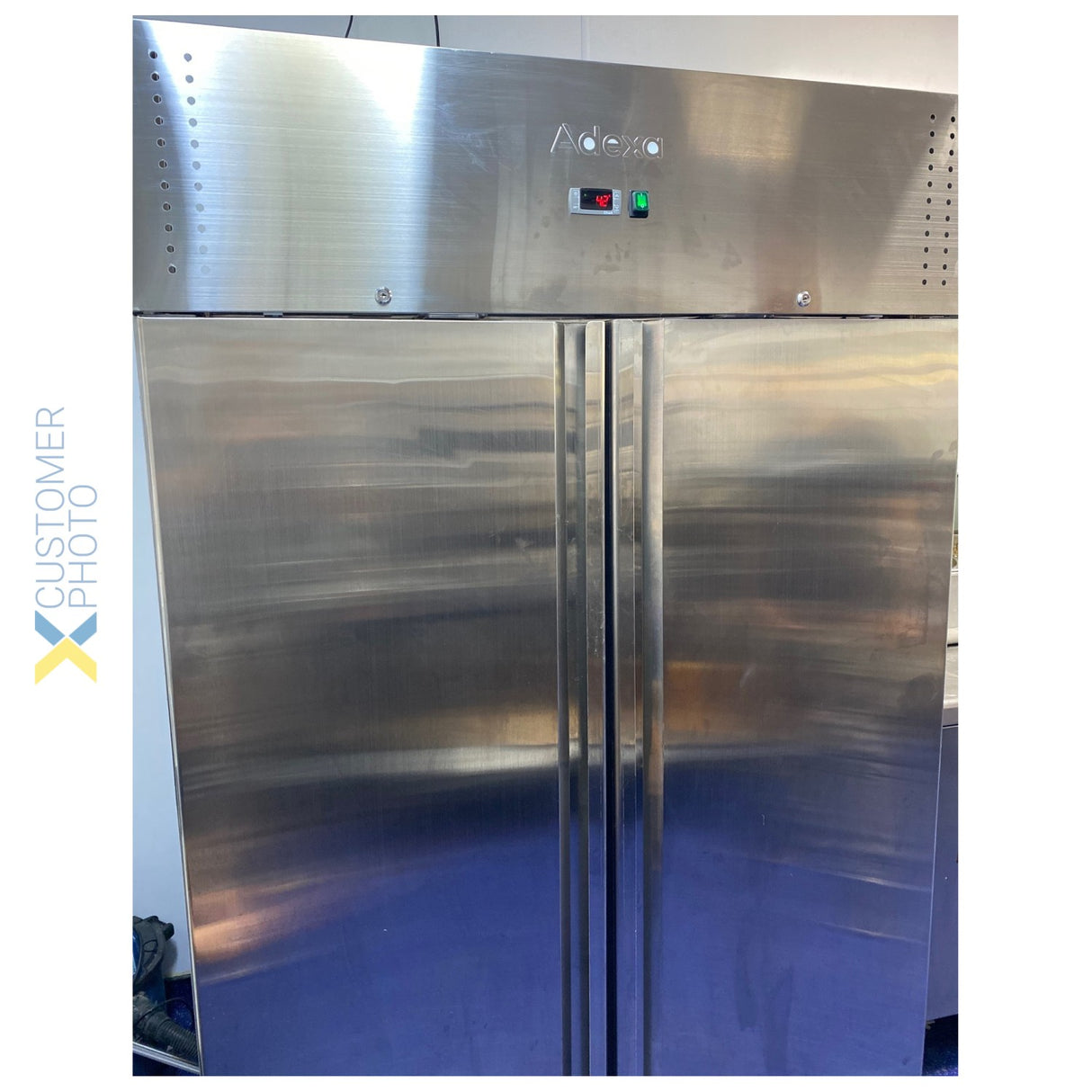 Commercial Refrigerator 1150 Litres Upright Stainless Steel Twin Door 1480x730x2010mm Fan Assisted Cooling | Thl1180 Tn