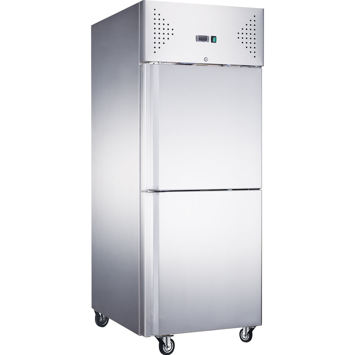 685lt Commercial Refrigerator Stainless Steel Upright With Stable Door Gn2/1 Ventilated Cooling | R650 Vsplit