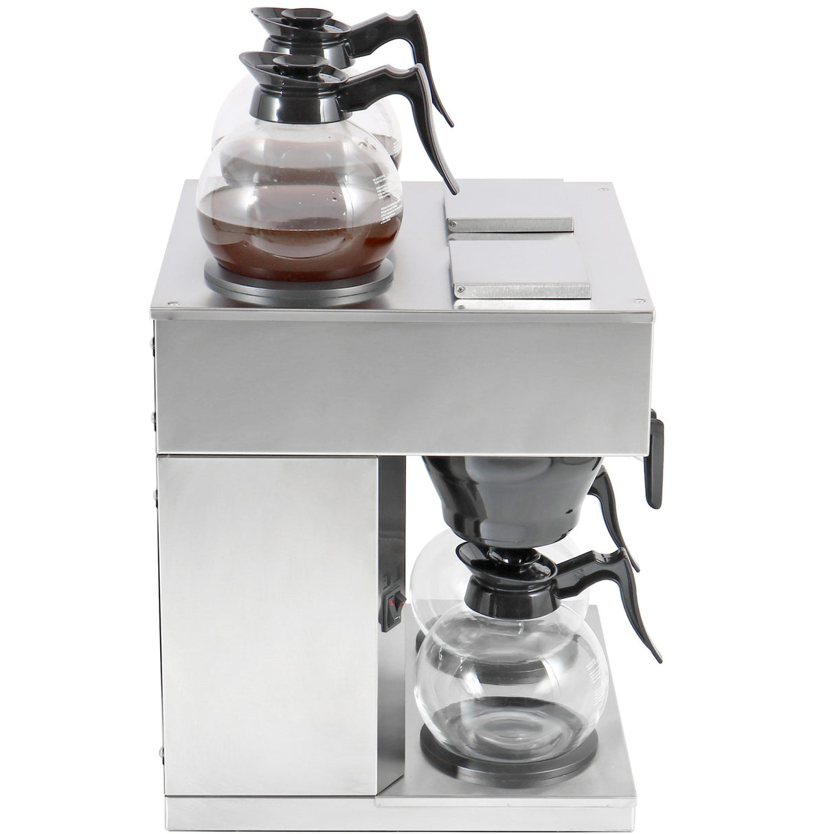 Commercial Twin Filter Coffee Maker Manual Fill 2 Glass Jugs 4 Hotplates | Rb286 X2