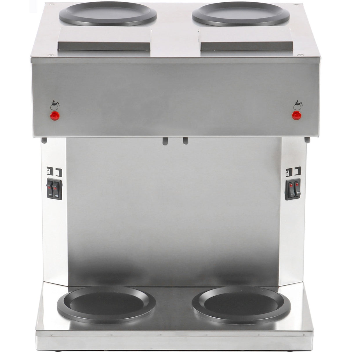 Commercial Twin Filter Coffee Maker Manual Fill 2 Glass Jugs 4 Hotplates | Rb286 X2