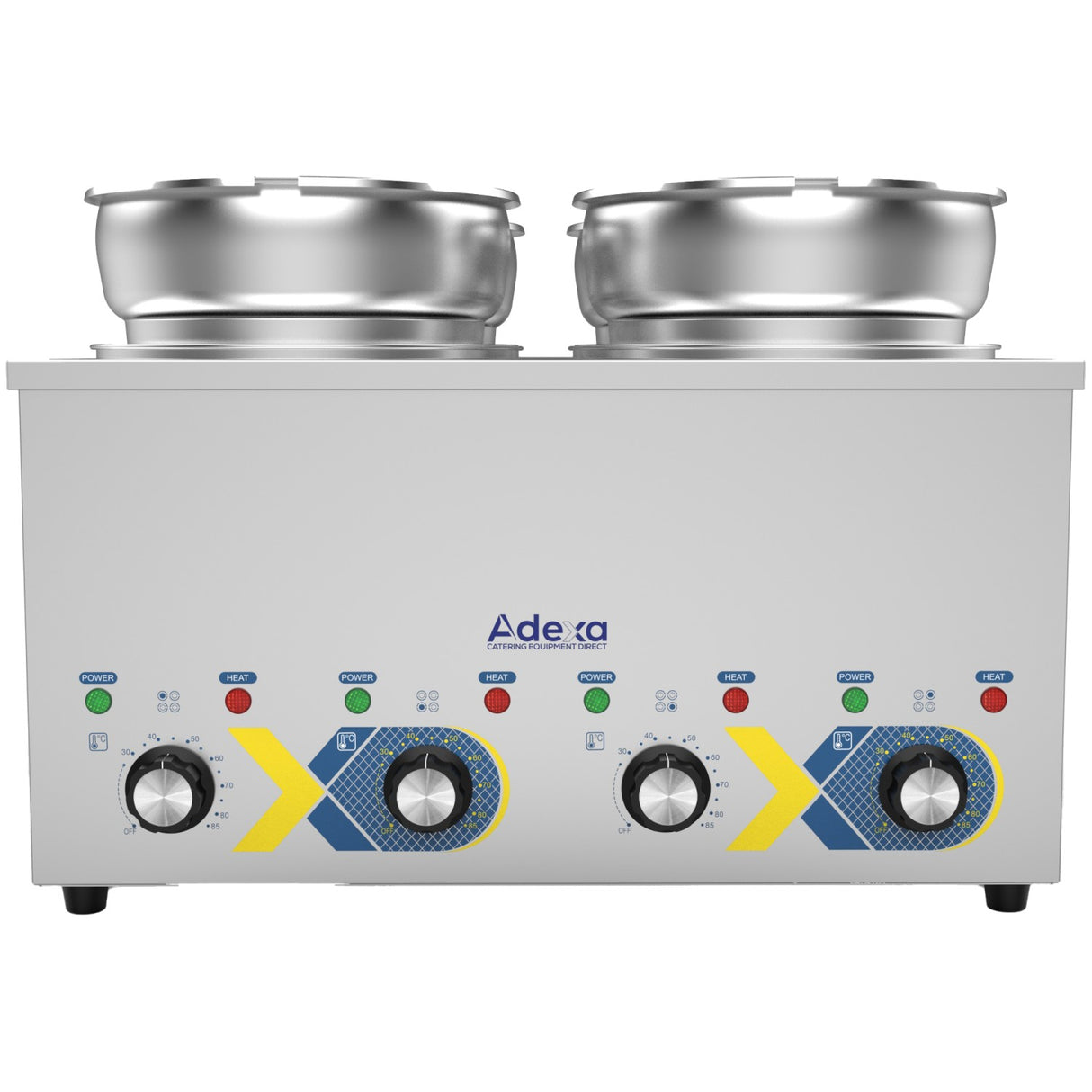 Commercial Electric Bain Marie Countertop Food Warmer 4 × 6.5 L Pots 525×583×365mm | Rbm7 Q