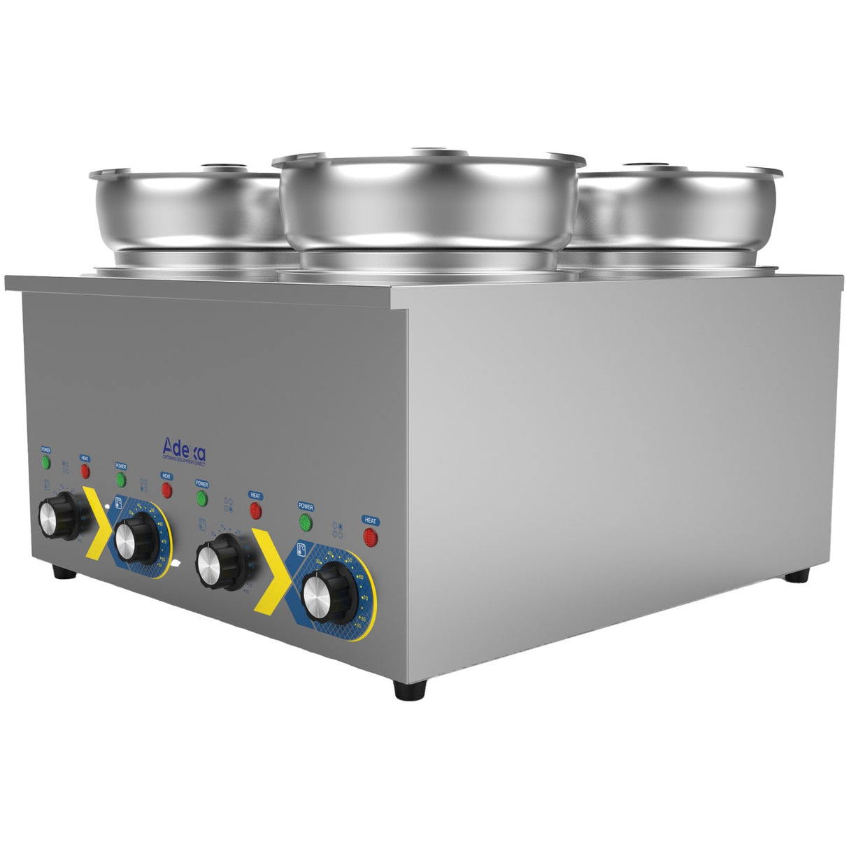 Commercial Electric Bain Marie Countertop Food Warmer 4 × 6.5 L Pots 525×583×365mm | Rbm7 Q