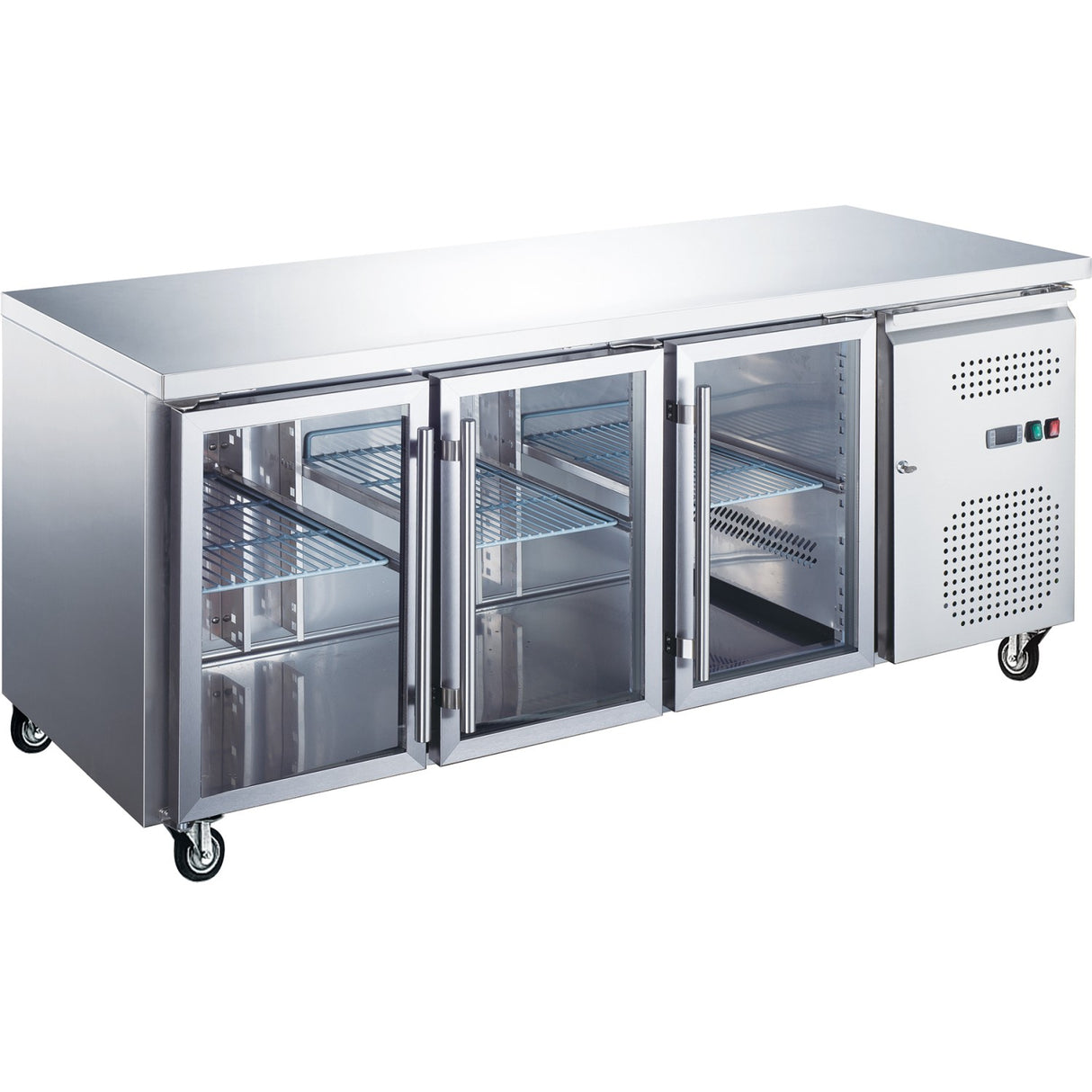 Commercial Refrigerated Counter 3 Glass Doors Depth 700mm | Thp3100 Tng