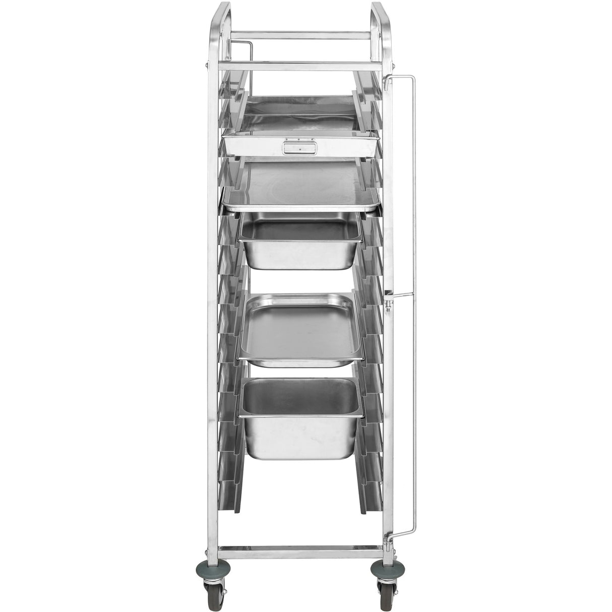 Rack/Tray/Pan Trolley Stainless Steel Gastronorm 2 In 1 For Gn1/1 And 60x40 Pans 15 Tier | Rt2 N115