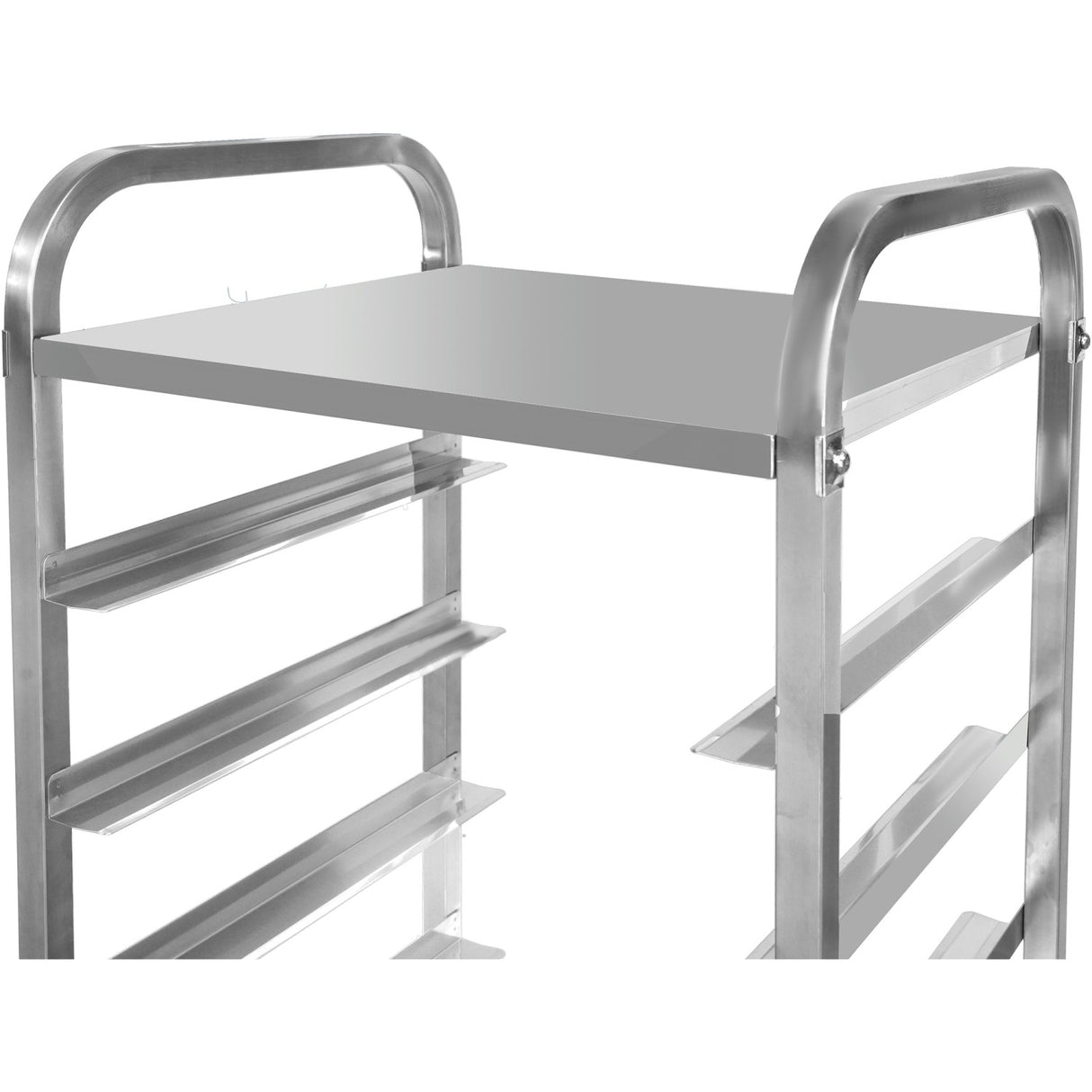 Commercial Dishwasher Basket Trolley With Top Shelf Stainless Steel 9 Levels 550x510x1700mm | Rt5509 T