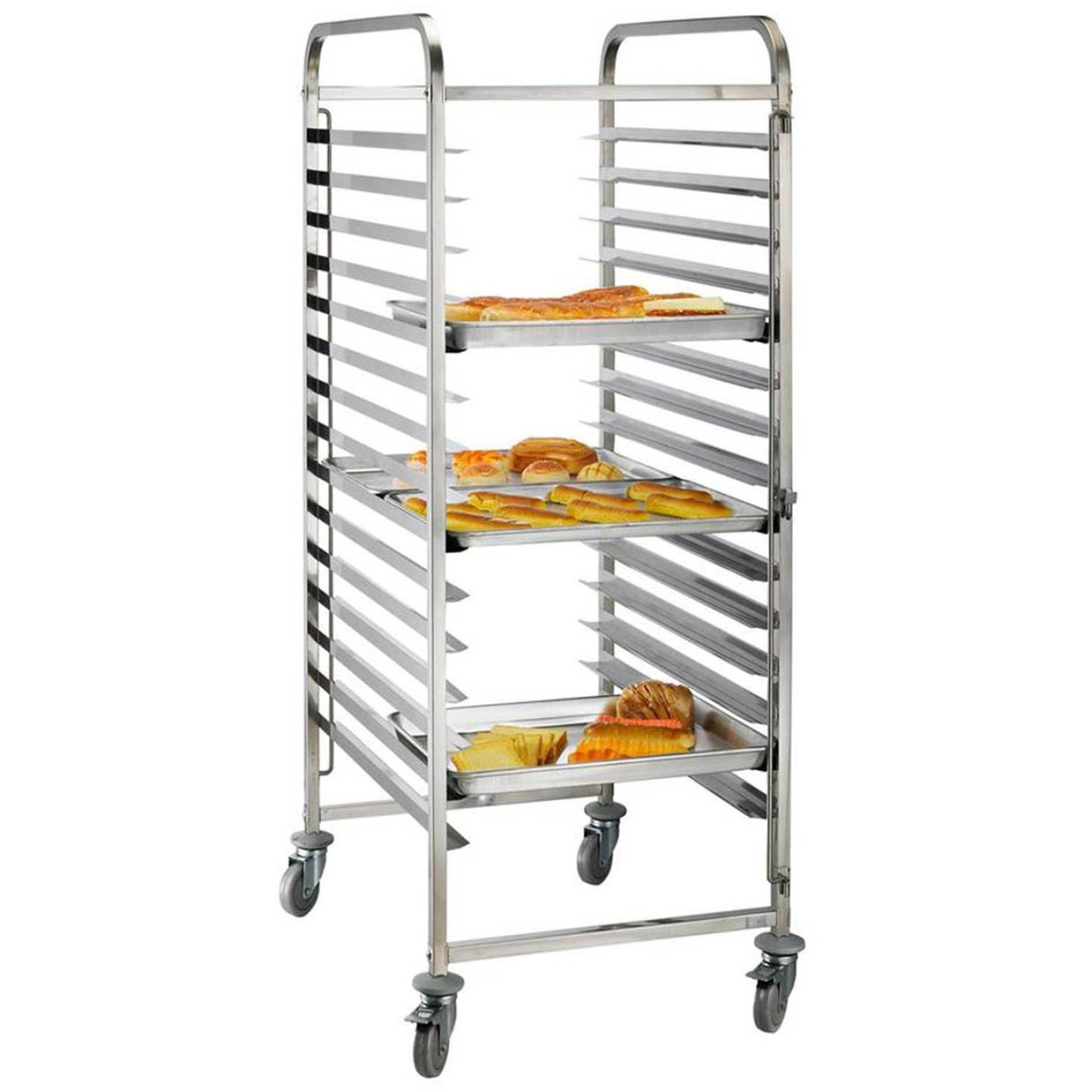 Rack/Tray/Pan Trolley Stainless Steel For 30 X 600x400mm Sheet Pan 15 Tier | Rt6430