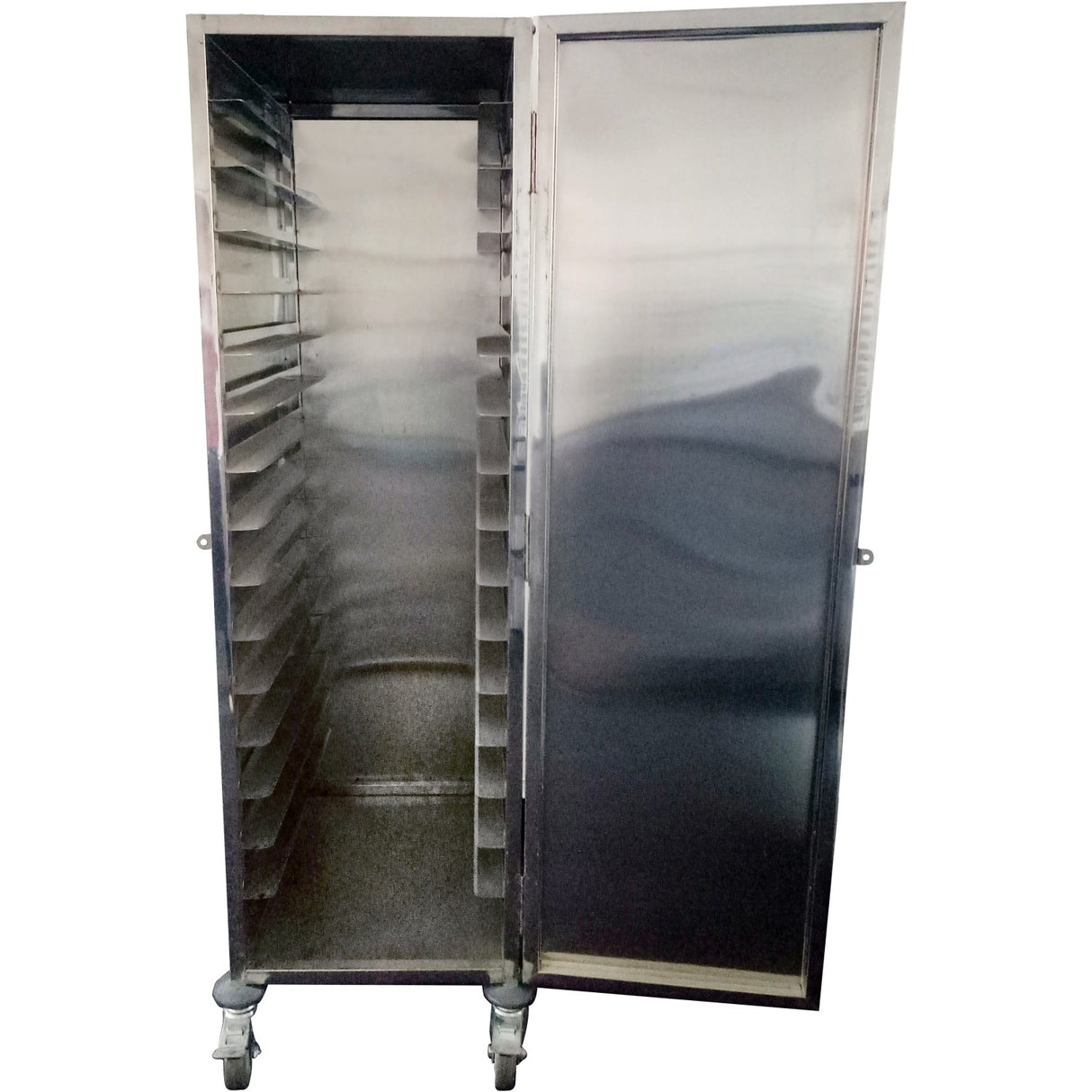 Professional Front And Rear Door Mobile Bakery Trolley With Cabinet 15 Tier Stainless Steel | Rtc201