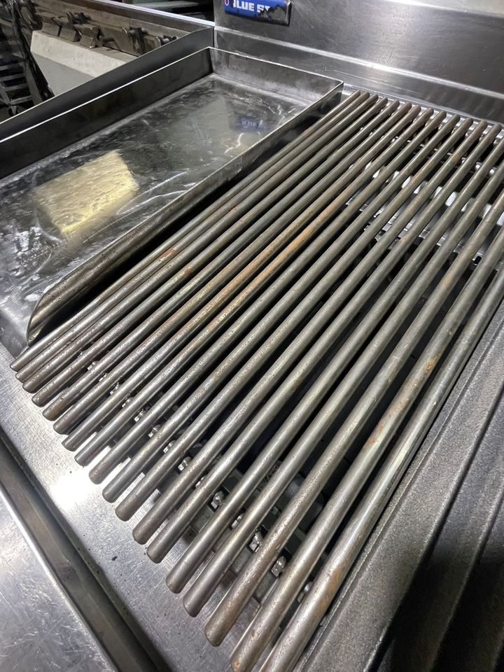 Raund Bar Grill Top for Blue Seal Grill Stainless Steel Made in UK