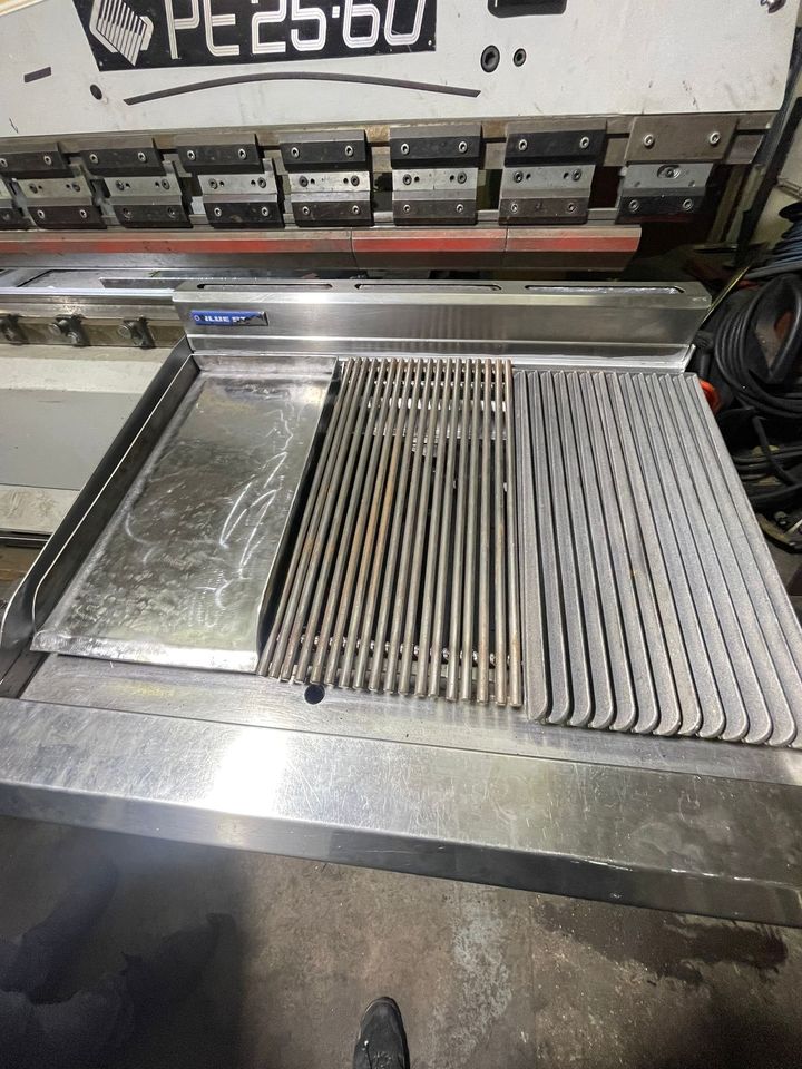 Raund Bar Grill Top for Blue Seal Grill Stainless Steel Made in UK