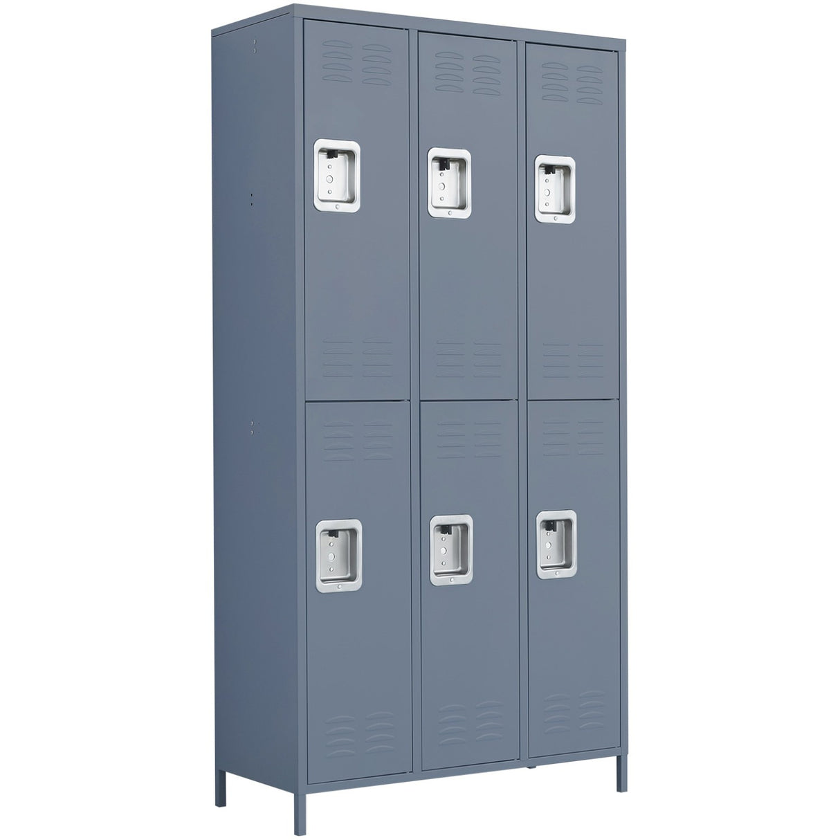 Commercial Grey 6 Door Locker With 1 Shelf 900x400x1830mm | Sart238
