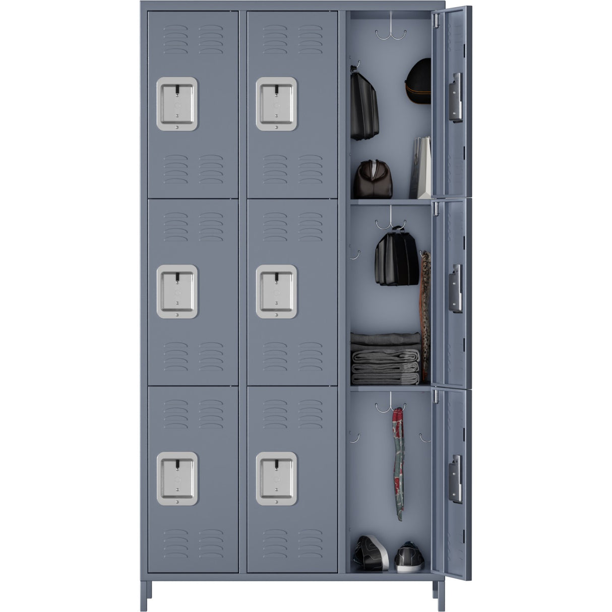 Commercial Grey 9 Door Locker 900x400x1830mm | Sart240