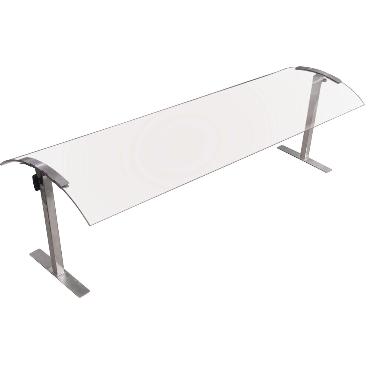 Acrylic Stand Alone Sneeze Guard With Stainless Steel Frame 1524x417x527mm | Sasg1660