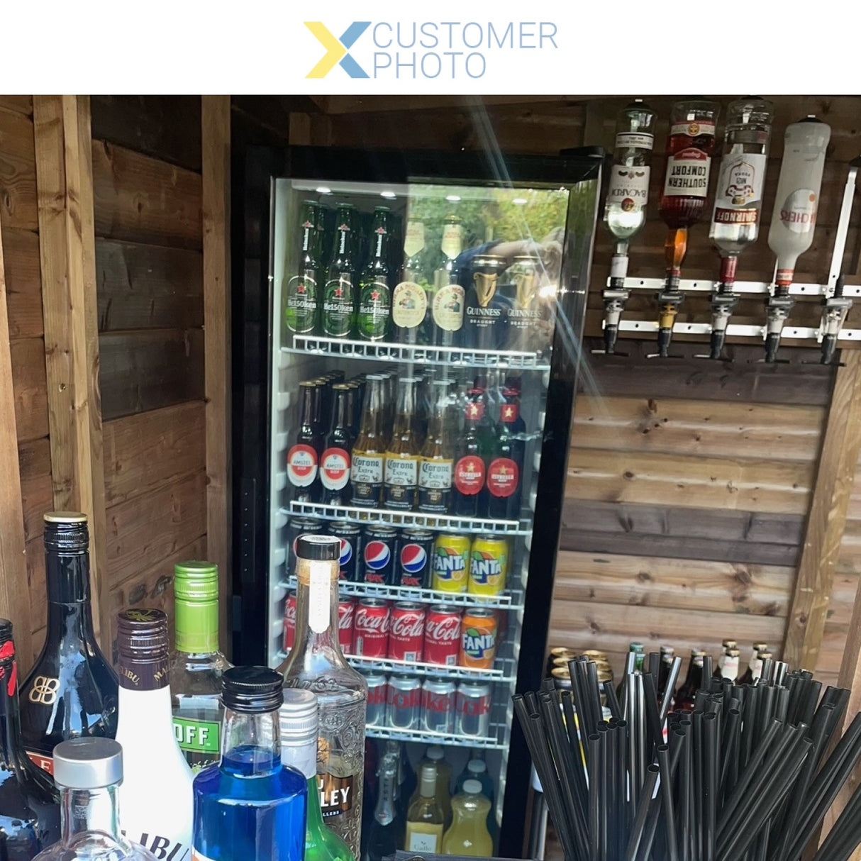 Commercial Upright Single Glass Door Bottle Cooler 304 Litres | Sc282