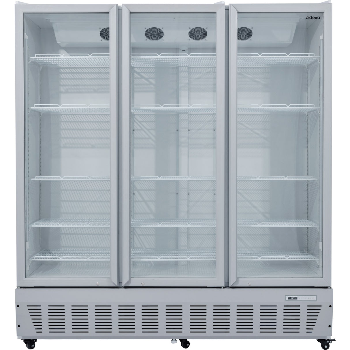 Commercial Refrigerator Upright 1580 Litres Triple Hinged Glass Doors Grey | Scf1727