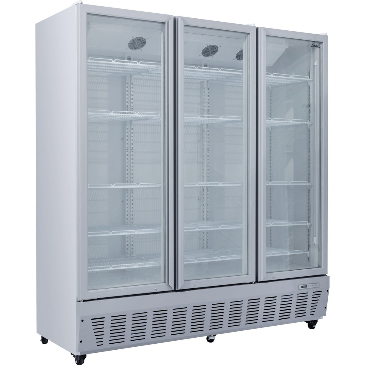 Commercial Refrigerator Upright 1580 Litres Triple Hinged Glass Doors Grey | Scf1727