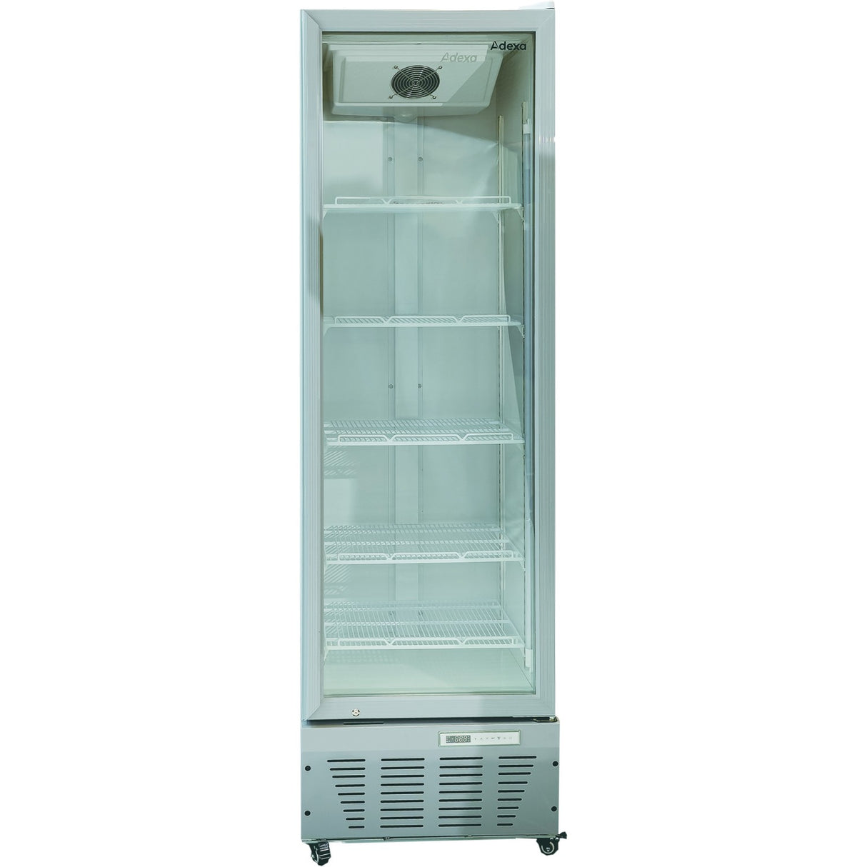 Commercial Refrigerator Upright 320 Litres Hinged Glass Door Grey | Scf327