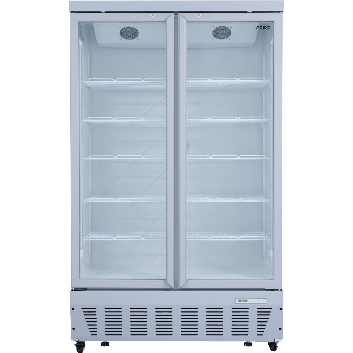 Commercial Display Refrigerator 1023 Litres Upright 2 Glass Doors Ventilated Cooling 1215x730x2020mm | Sct1127