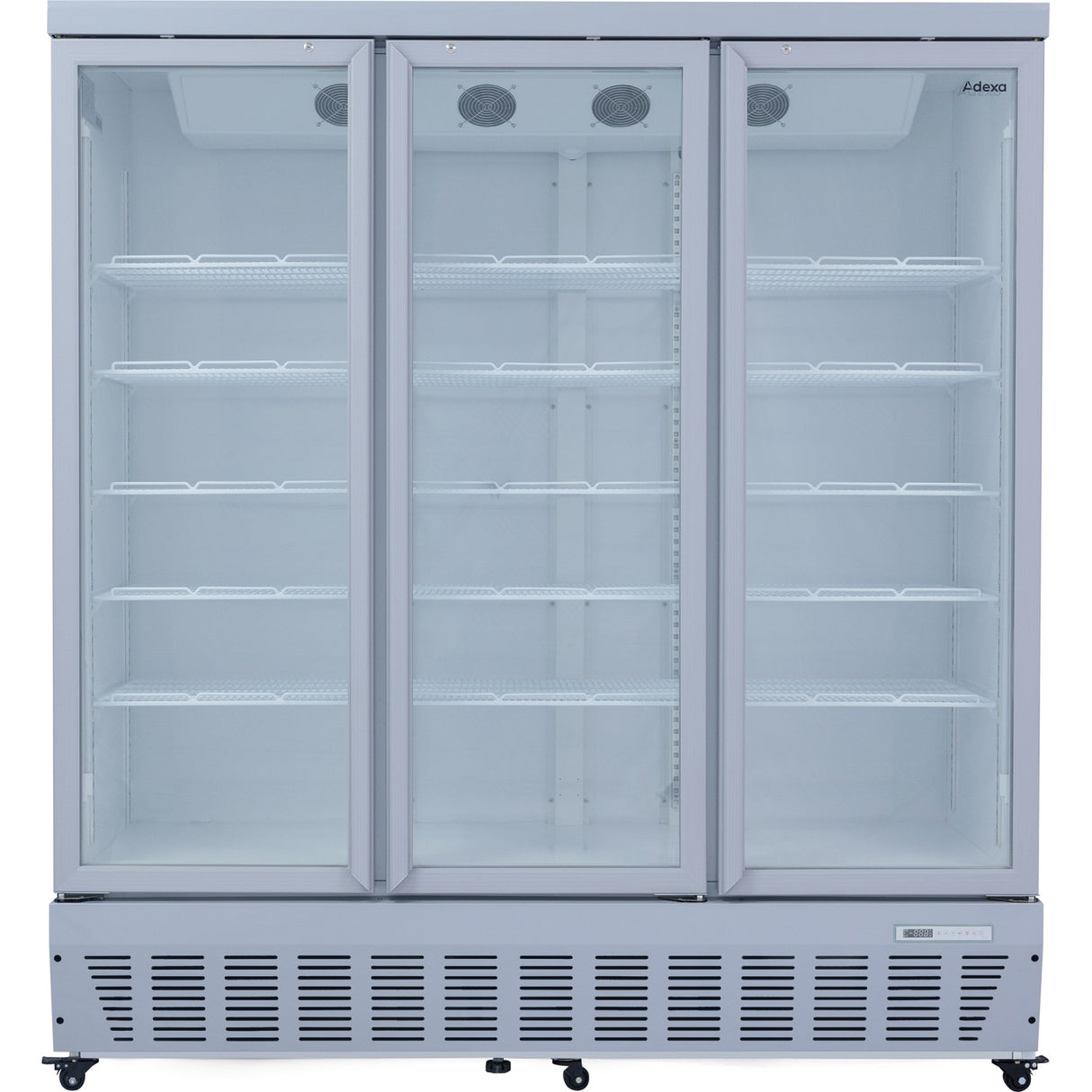 Commercial Display Refrigerator 1587 Litres Upright 3 Glass Doors Ventilated Cooling 1830x730x2020mm | Sct1727