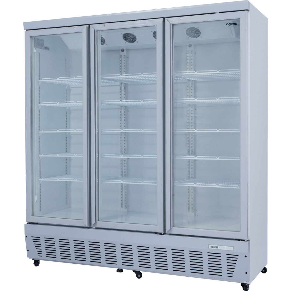 Commercial Display Refrigerator 1587 Litres Upright 3 Glass Doors Ventilated Cooling 1830x730x2020mm | Sct1727