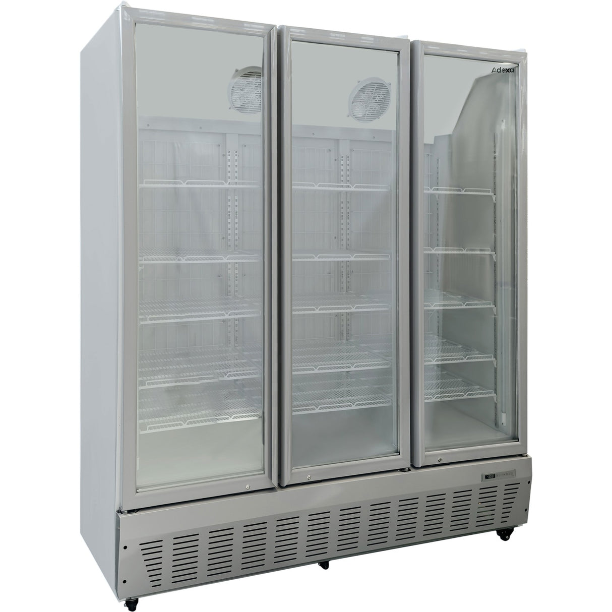 Commercial Freezer Upright 1500 Litres Triple Hinged Glass Door Grey | Sdf1500