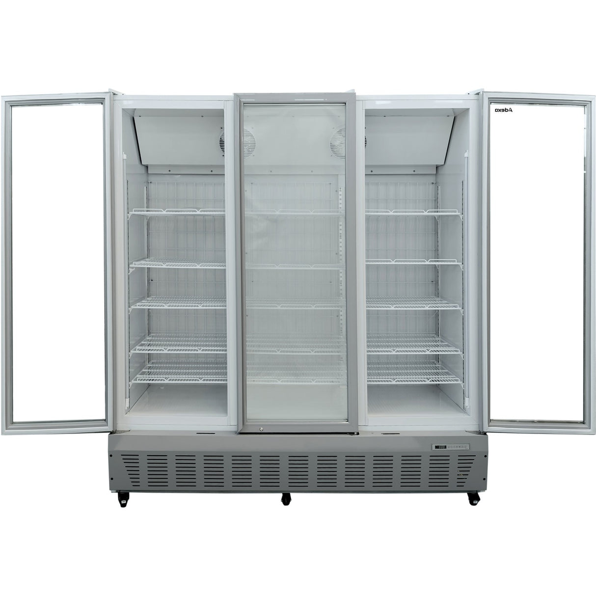 Commercial Freezer Upright 1500 Litres Triple Hinged Glass Door Grey | Sdf1500