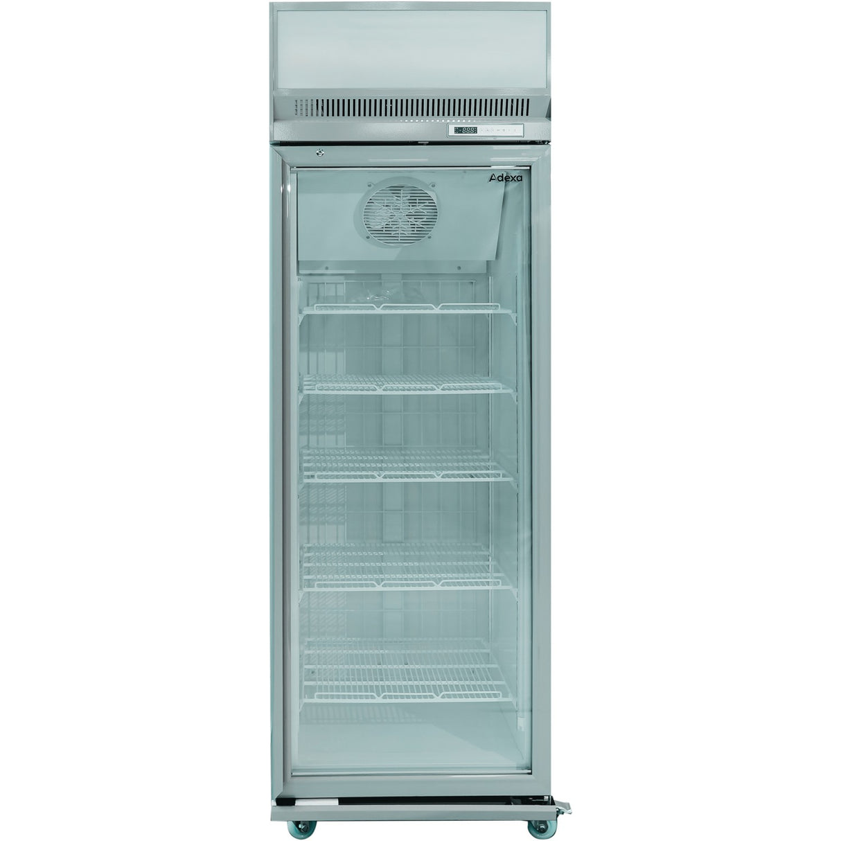 Commercial Display Freezer Upright 500 Litres Hinged Glass Door Led Canopy Grey | Sdm500