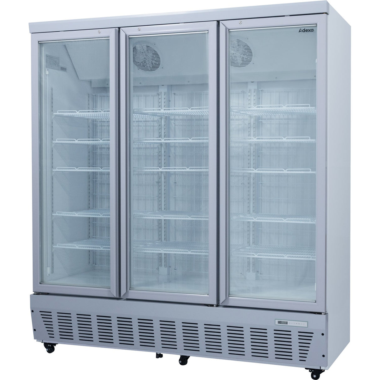 Commercial Display Freezer 1496 Litres Upright 3 Glass Doors Ventilated Cooling 1830x730x2020mm | Sdt1500