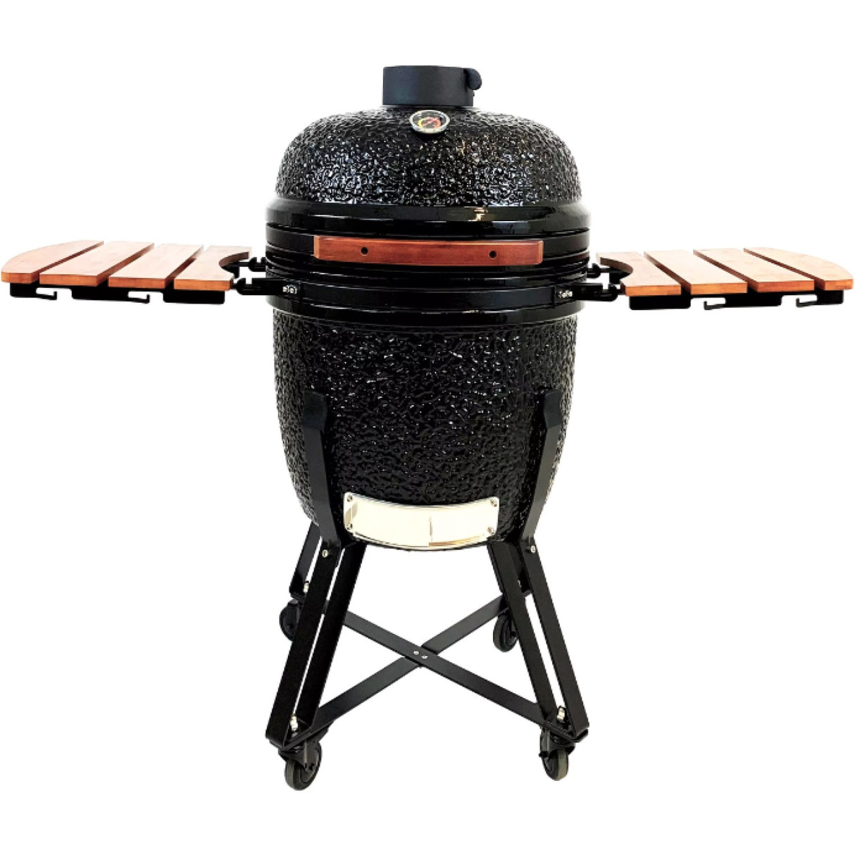 22&Quot; Ceramic Kamado Bbq Grill Egg Xl Black | Se21 Black