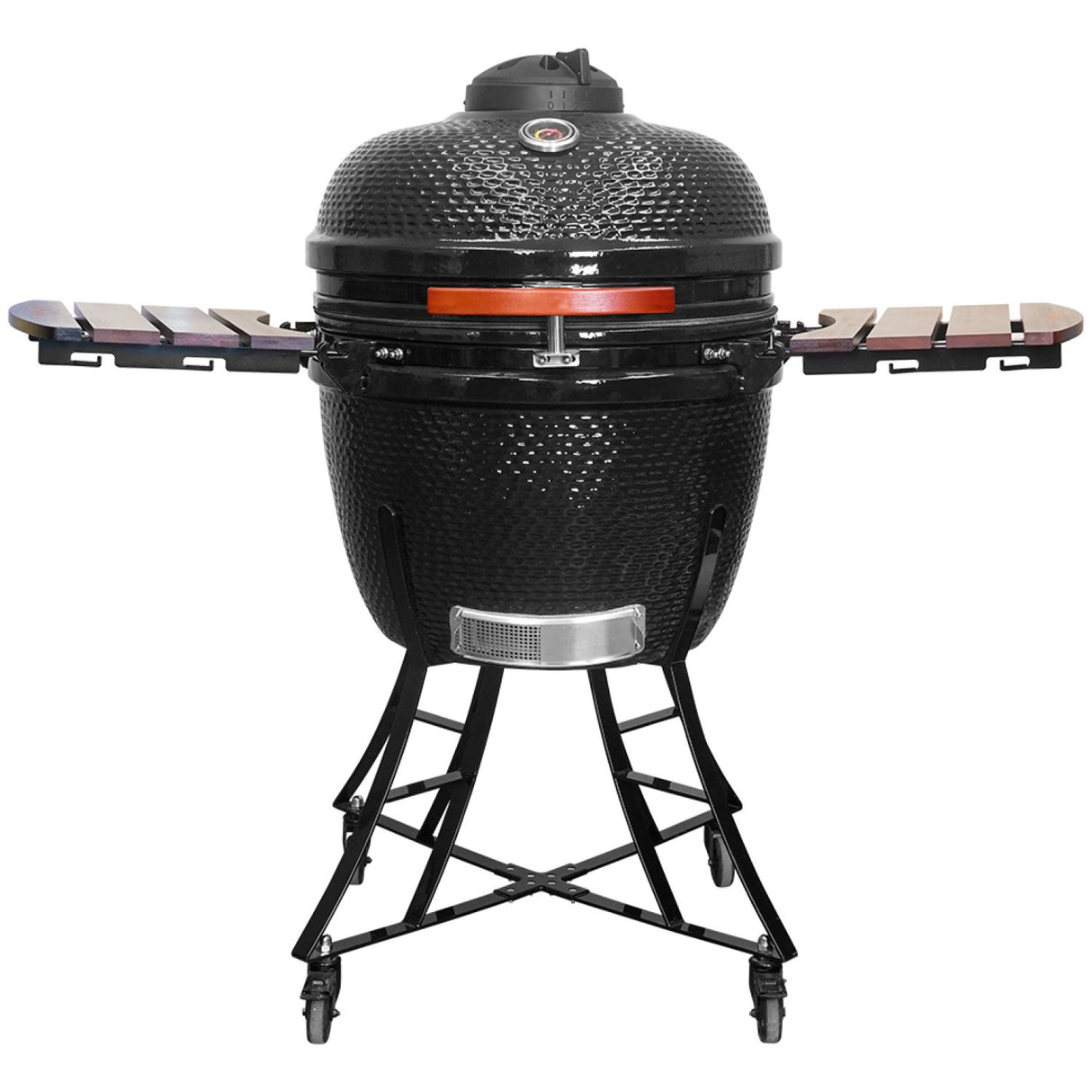 24&Quot; Ceramic Kamado Bbq Grill Egg Xl Black | Se24 Black