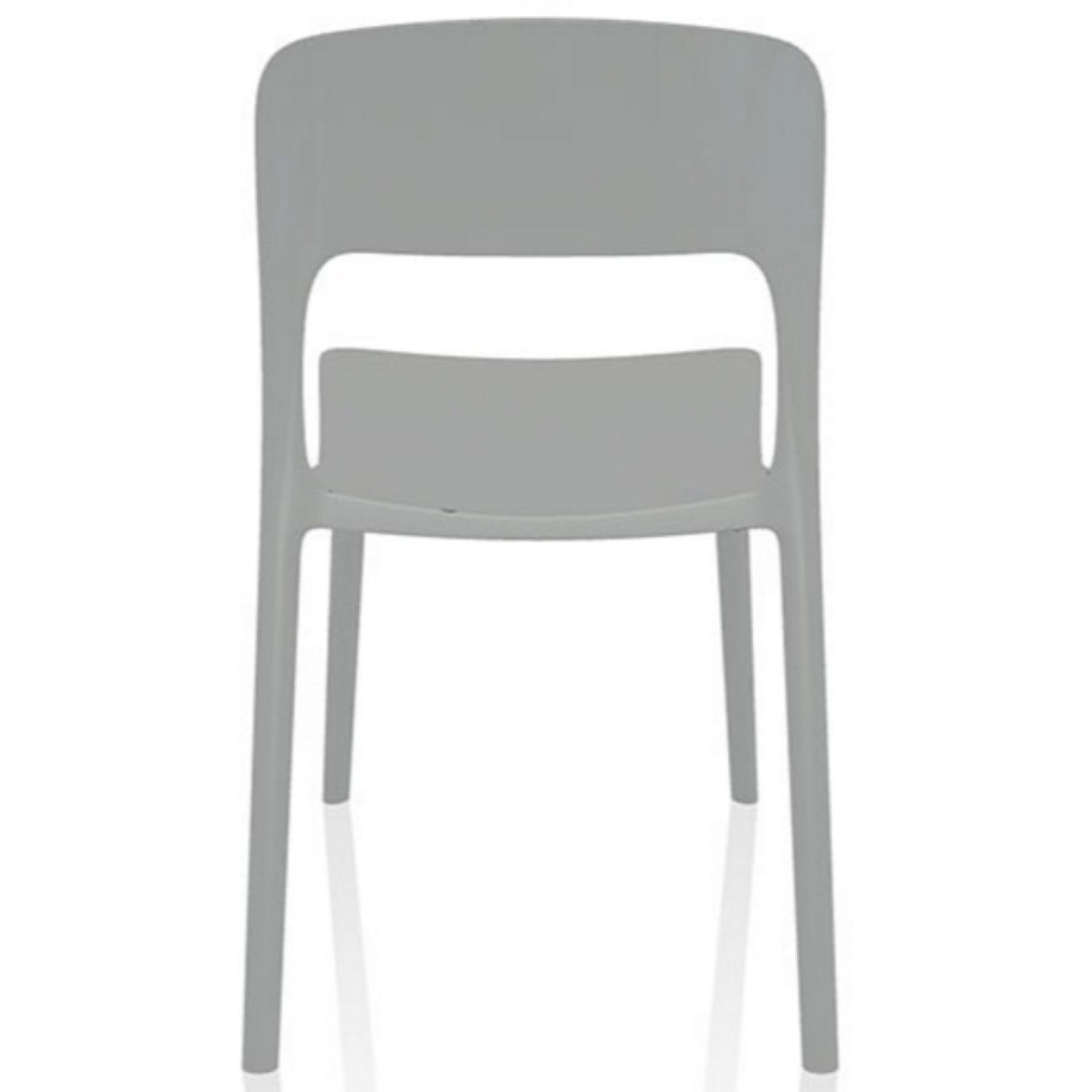 Bistro Dining Chair Plastic Grey Indoors &Amp; Outdoors | Ww053 Grey