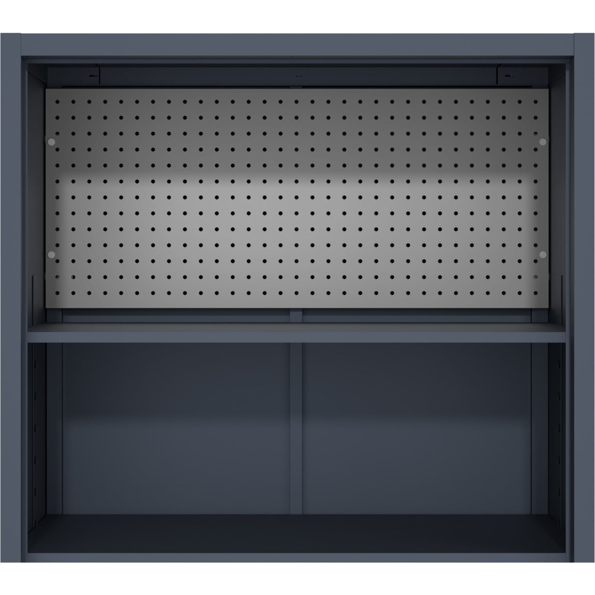 Heavy Duty Grey 2 Door Lockable Steel Tool Cabinet With 4 Shelves &Amp; Pegboard 800x400x1800mm | Setc1 Grey