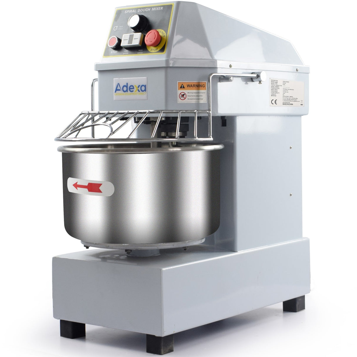 Professional Spiral Dough Mixer 20 Litres Fixed Head Fixed Bowl 2 Speeds 230 V/1 Phase | Sh20