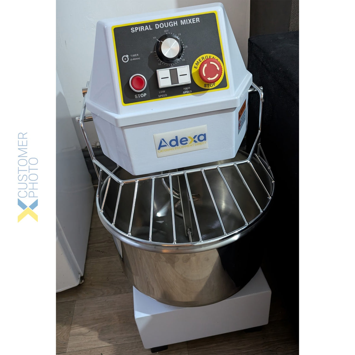 Professional Spiral Dough Mixer 20 Litres Fixed Head Fixed Bowl 2 Speeds 230 V/1 Phase | Sh20