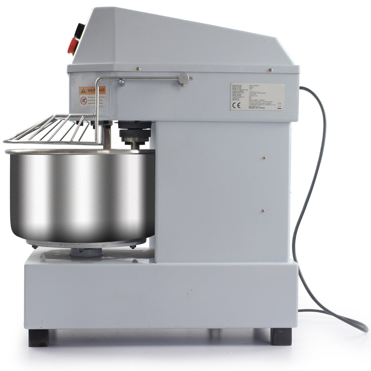 Professional Spiral Dough Mixer 20 Litres Fixed Head Fixed Bowl 2 Speeds 230 V/1 Phase | Sh20