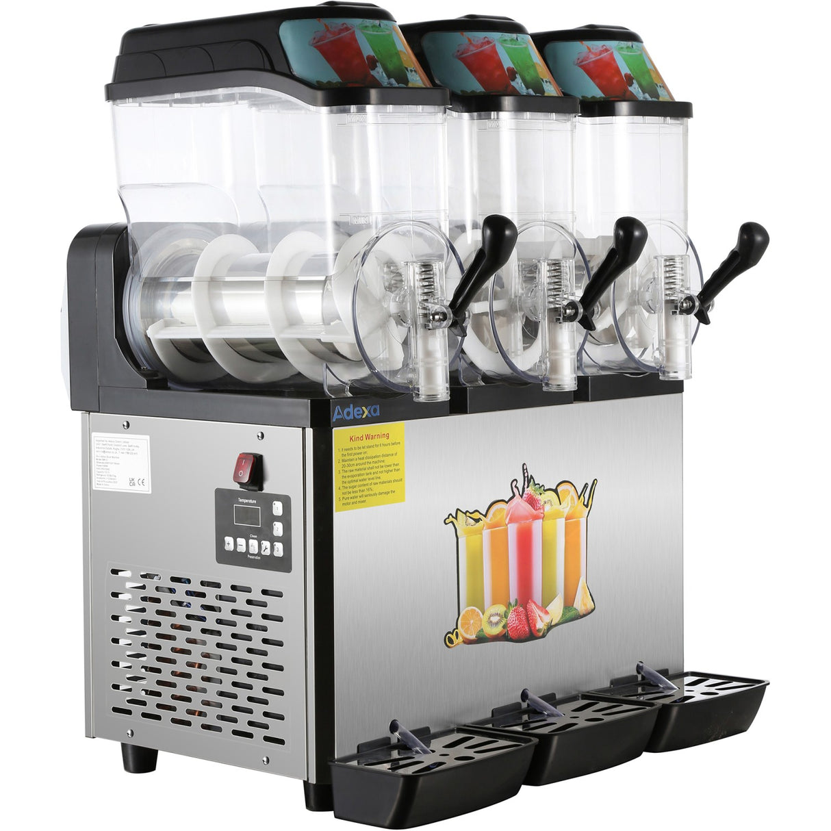 Commercial Triple Tank Slush Machine 3 X 12 Litres 600x550x790mm | Sm123