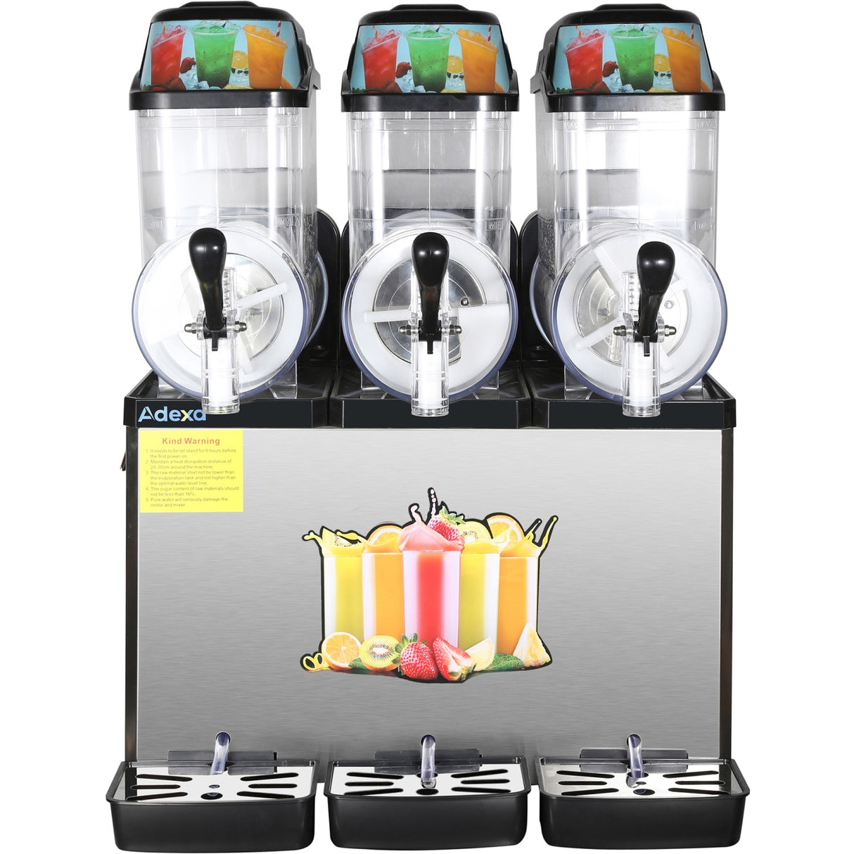 Commercial Triple Tank Slush Machine 3 X 12 Litres 600x550x790mm | Sm123