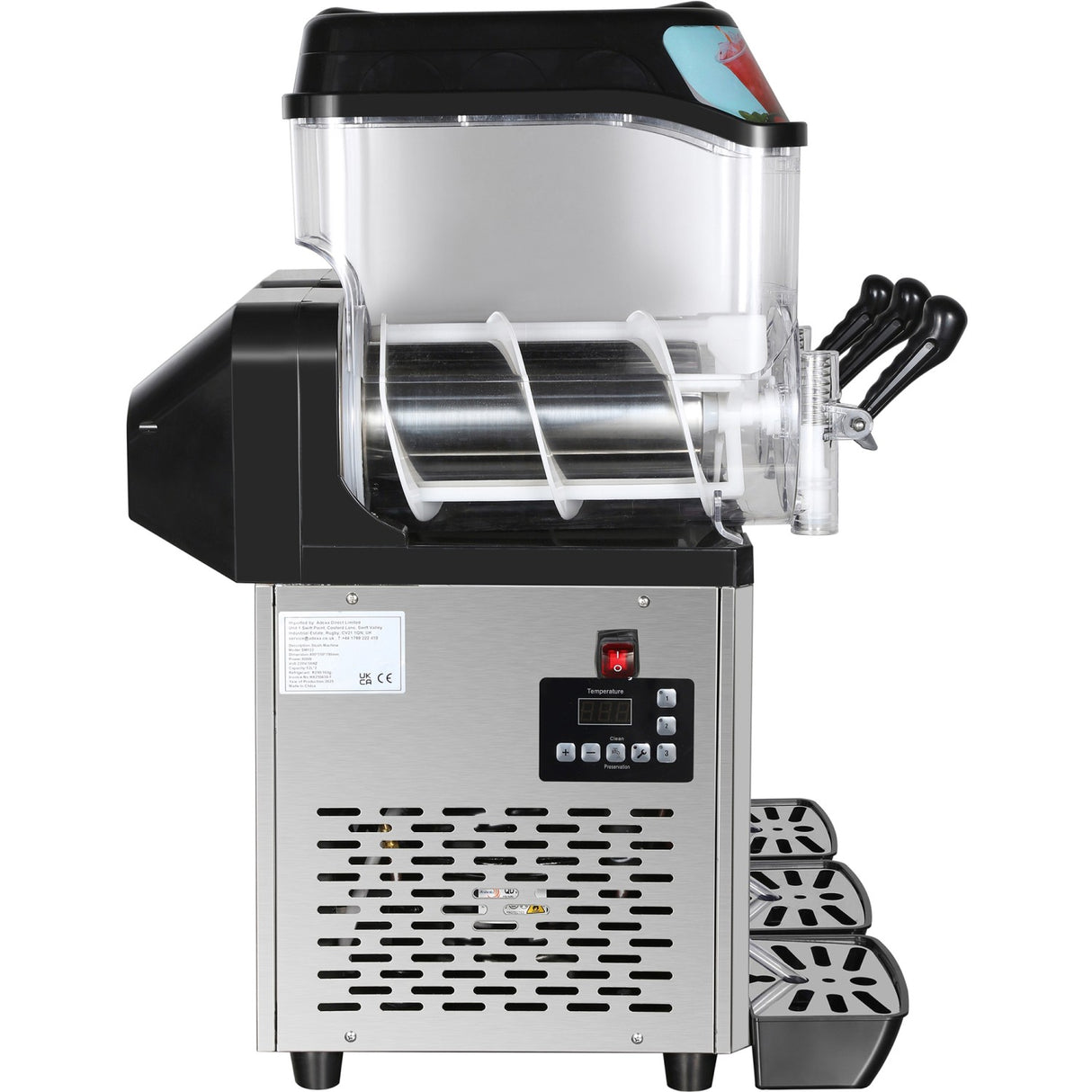 Commercial Triple Tank Slush Machine 3 X 12 Litres 600x550x790mm | Sm123